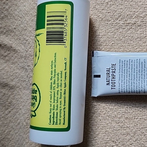 Well & Good Dog Toothpaste and Grannick's Bitter Apple Dog Spray - Picture 5 of 6